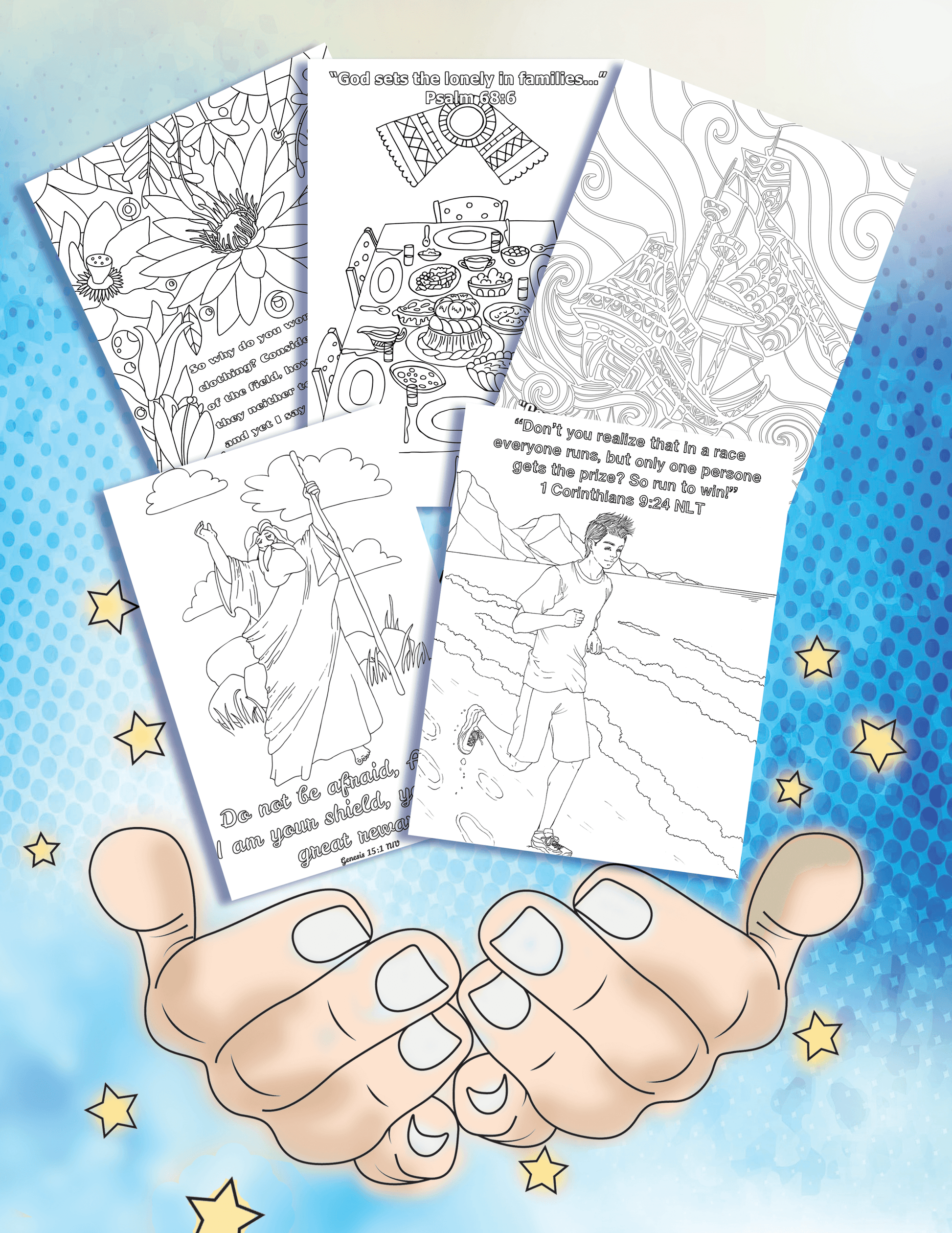 Christian Coloring Book For Adults - Back Cover