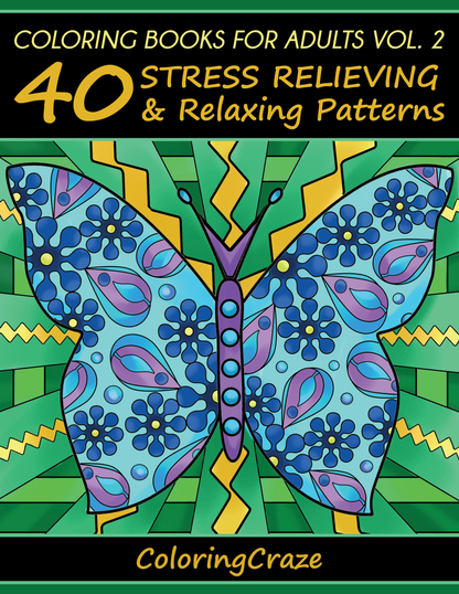 40 Stress Relieving & Relaxing Patterns, Volume 2