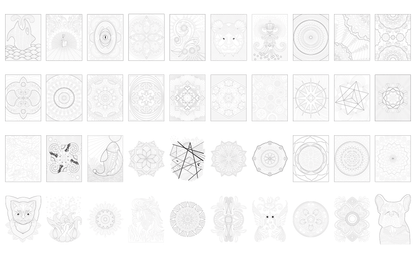 Stress Pattern Design 40 Stress Relieving & Relaxing Patterns, Volume 5 – ColoringCraze
